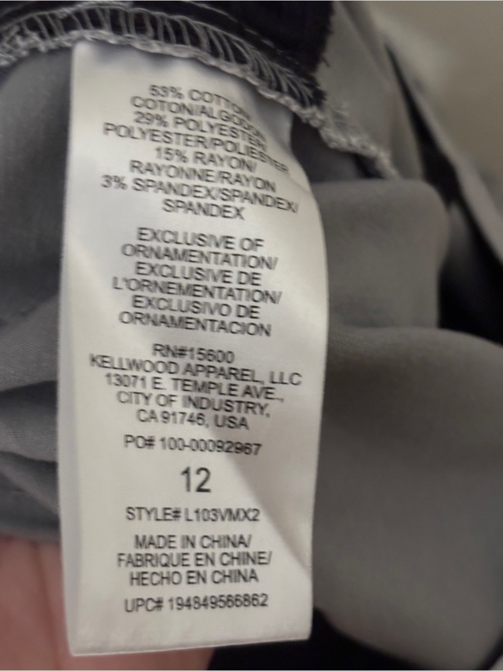 Wit & Wisdom Gray Straight-Leg Pants ~ Women’s Size 12 ~ Everyday Basic - Picture 4 of 5